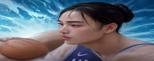 NBA季后赛湖人与勇士激烈篮球对决，球员空中争抢，灯光璀璨体育馆